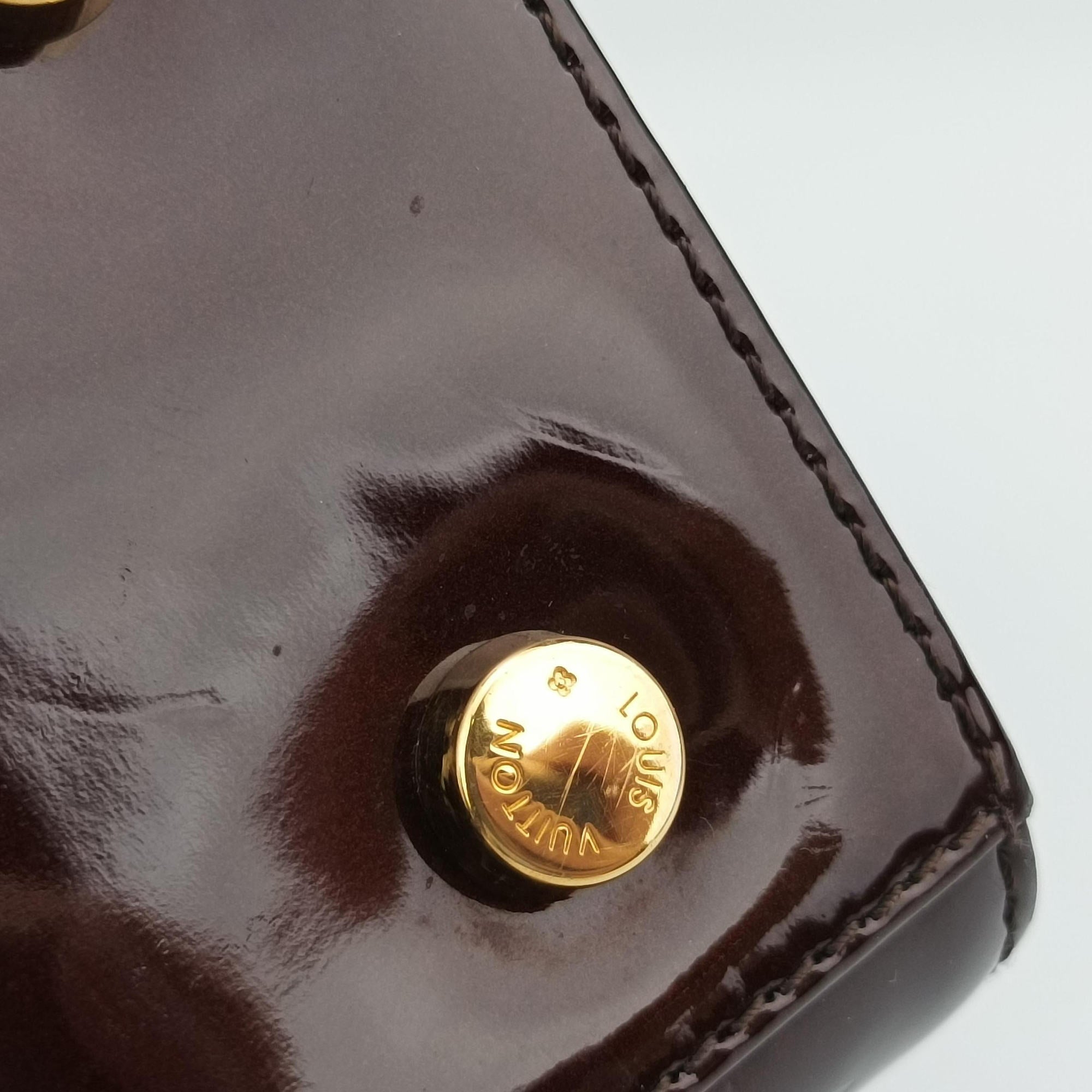 Pre-owned Louis Vuitton Brea MM AMARANTE Vernis M91619 shoulderbag | stylenewstar