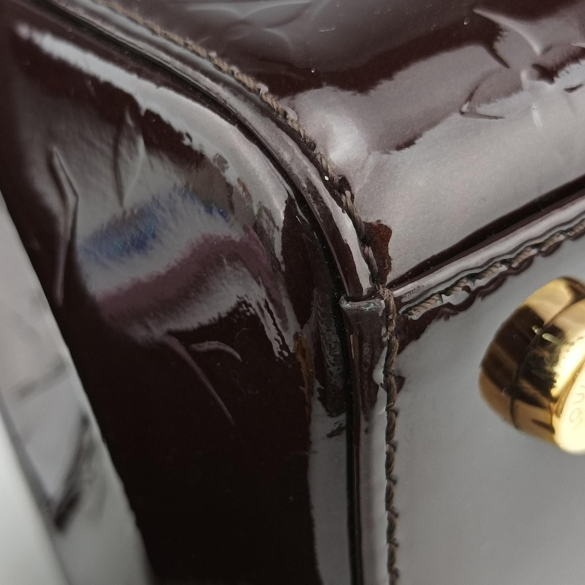 Pre-owned Louis Vuitton Brea MM AMARANTE Vernis M91619 shoulderbag | stylenewstar