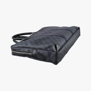 Pre-owned Louis Vuitton Porte Documents Voyage Noir Damier Graphite N41125 handbag | stylenewstar