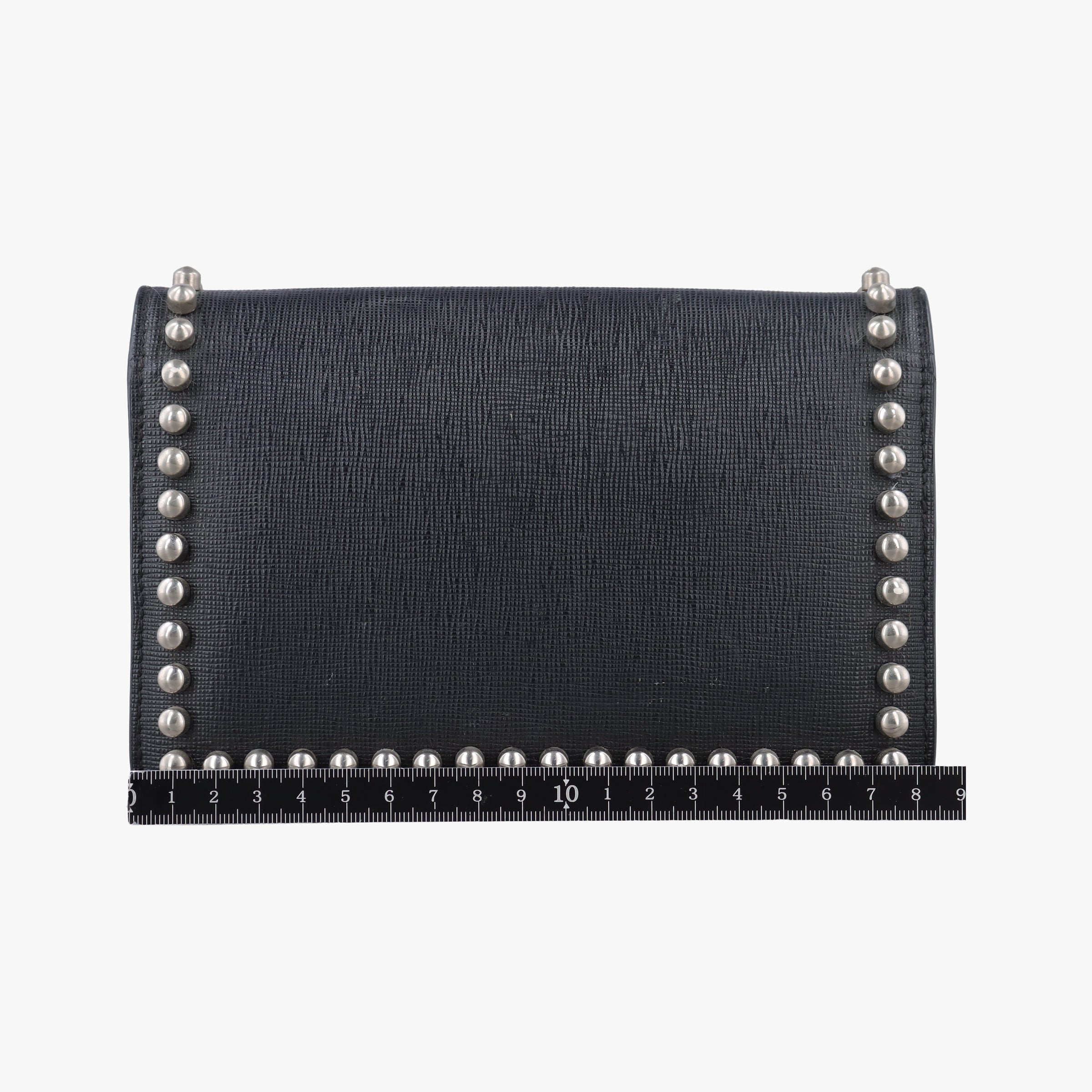 Pre-owned Fendi Monster Eyes Tube Black Leather 8M0346 shoulderbag | stylenewstar
