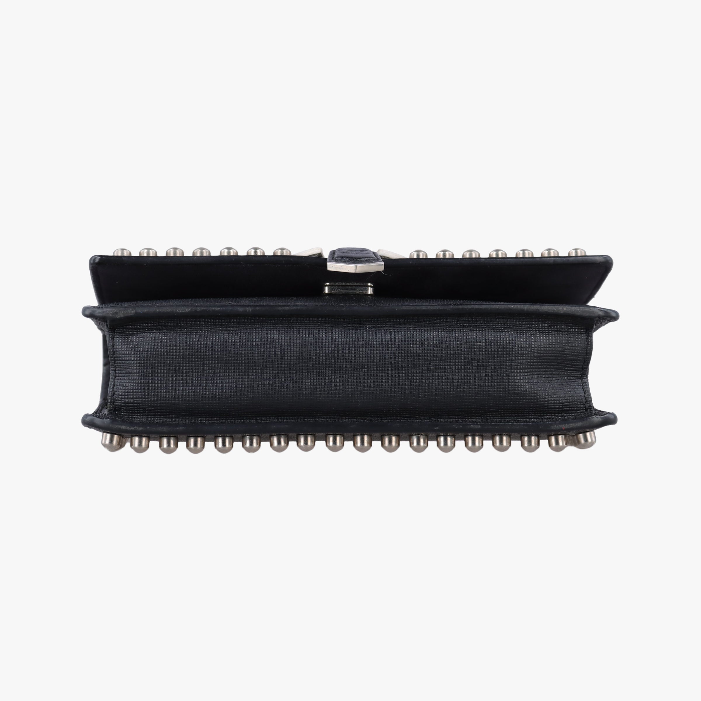 Pre-owned Fendi Monster Eyes Tube Black Leather 8M0346 shoulderbag | stylenewstar
