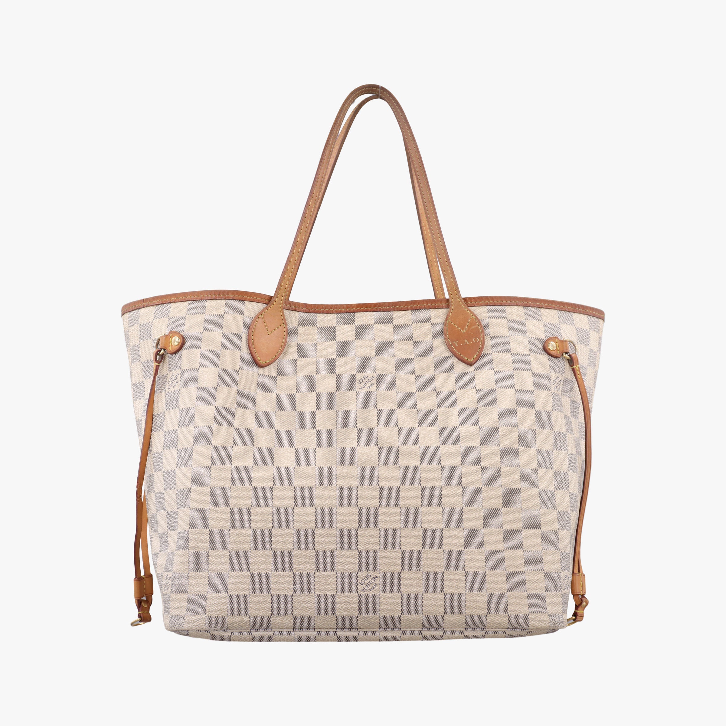 Pre-owned Louis Vuitton Neverfull MM Azur Damier Canvas N51107 shoulderbag | stylenewstar