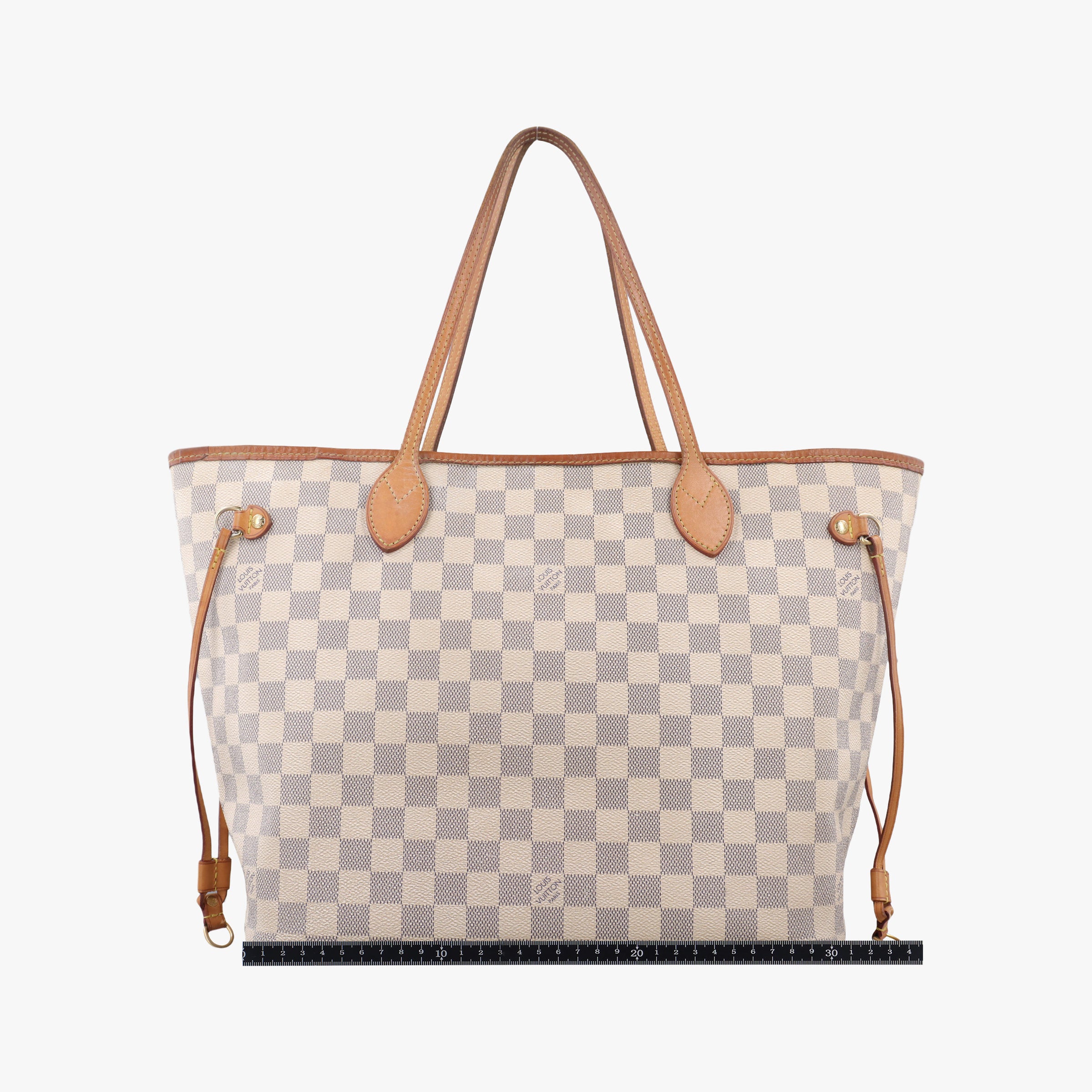 Pre-owned Louis Vuitton Neverfull MM Azur Damier Canvas N51107 shoulderbag | stylenewstar