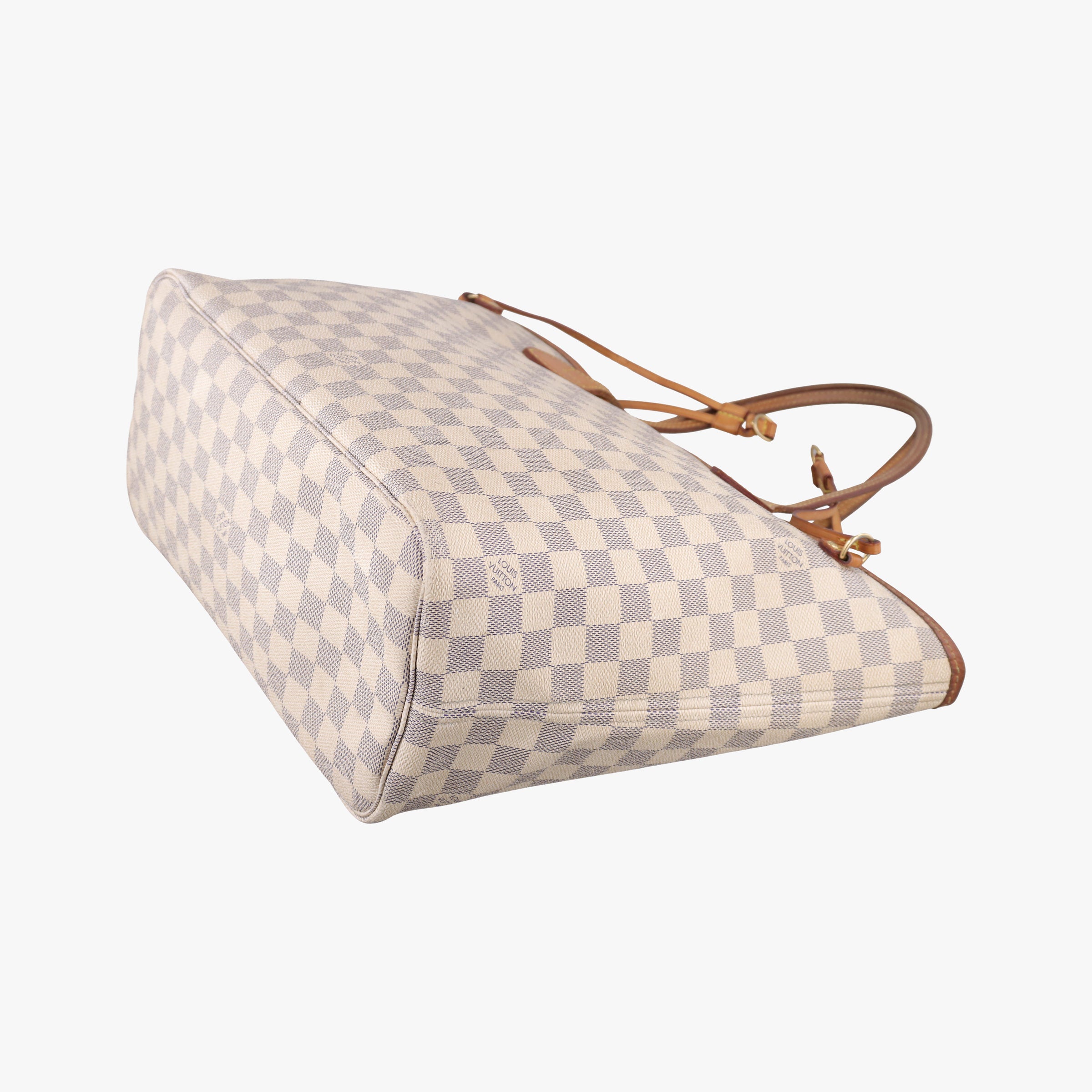 Pre-owned Louis Vuitton Neverfull MM Azur Damier Canvas N51107 shoulderbag | stylenewstar