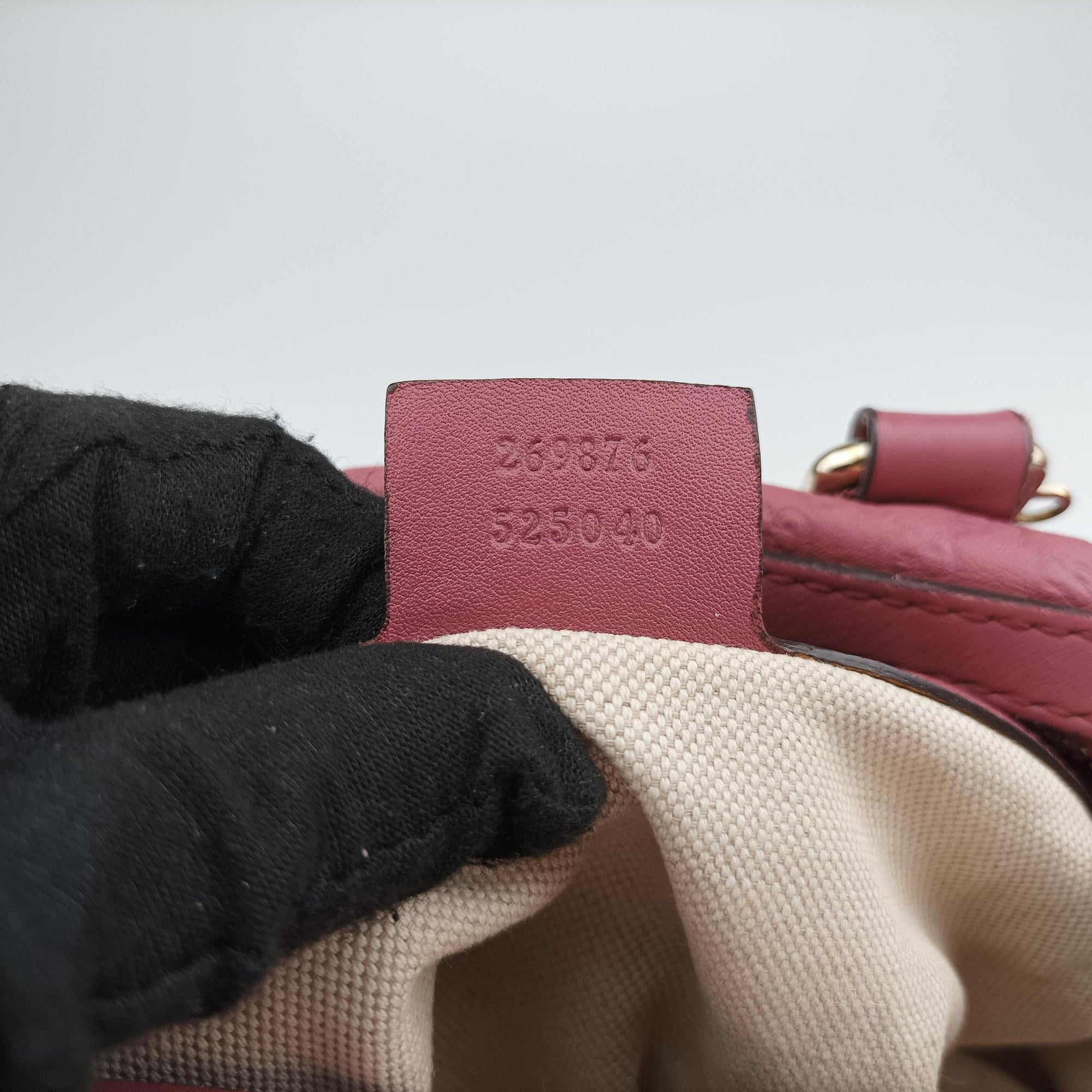 Vintage Gucci Guccissima Trim Web Joy Pink Leather 269876 bostonbag | stylenewstar