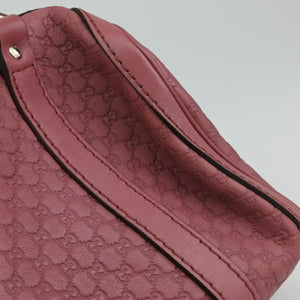 Vintage Gucci Guccissima Trim Web Joy Pink Leather 269876 bostonbag | stylenewstar