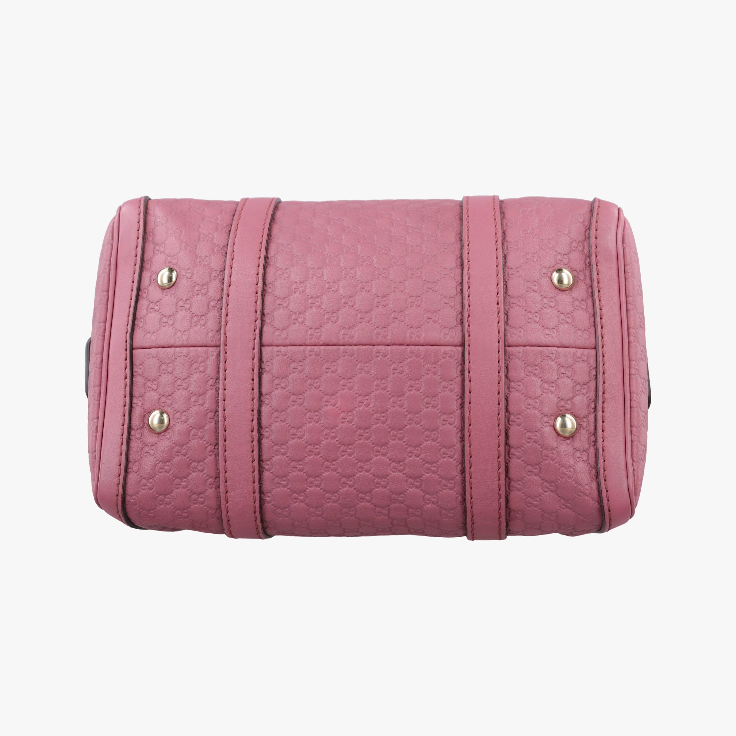 Vintage Gucci Guccissima Trim Web Joy Pink Leather 269876 bostonbag | stylenewstar