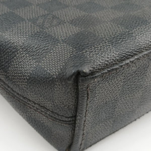 Pre-owned Louis Vuitton Porte Documents Jour Noir Damier Graphite N48224 handbag | stylenewstar