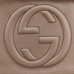 Pre-owned Gucci Soho Beige Leather 308364 shoulderbag | stylenewstar
