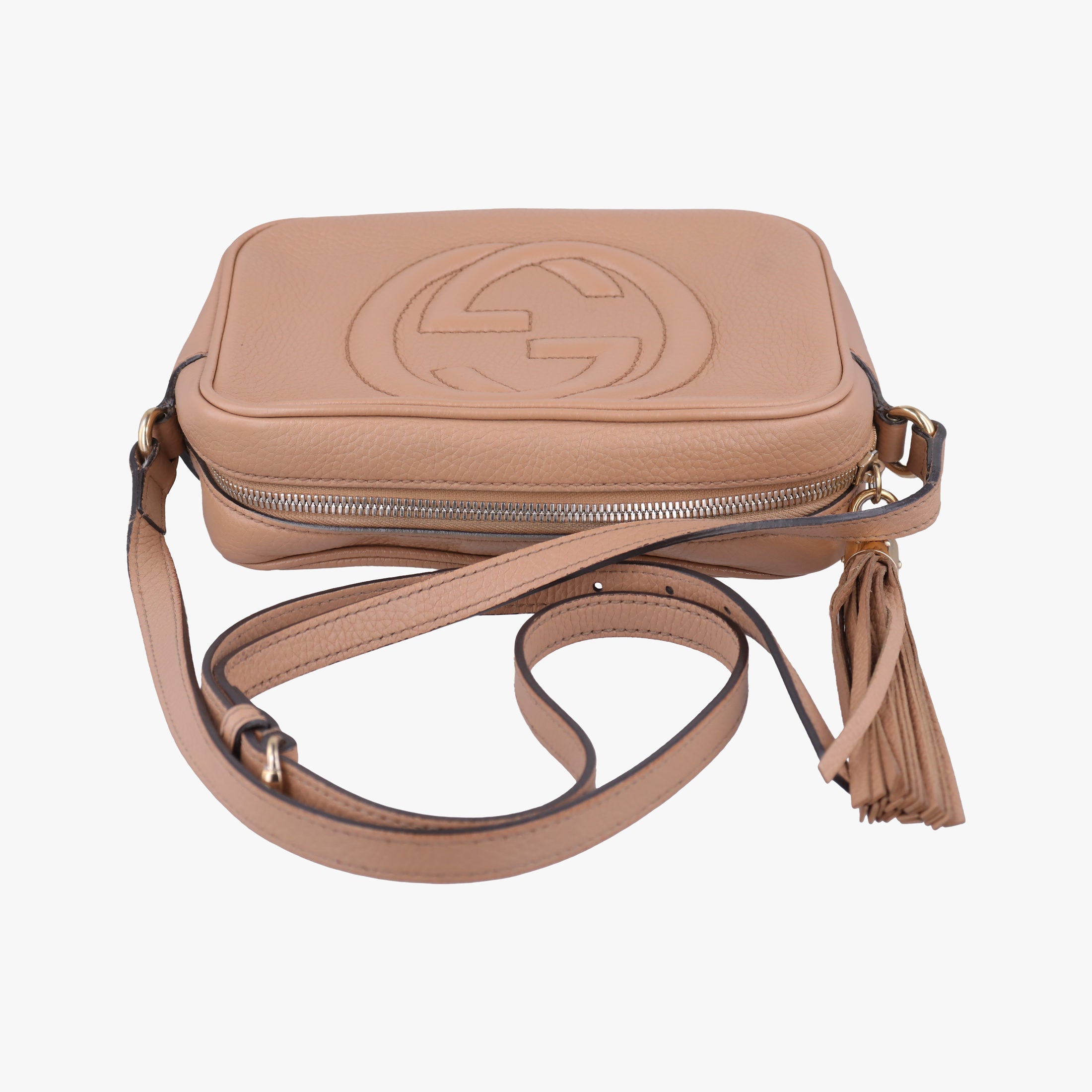 Pre-owned Gucci Soho Beige Leather 308364 shoulderbag | stylenewstar