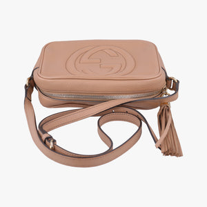 Pre-owned Gucci Soho Beige Leather 308364 shoulderbag | stylenewstar