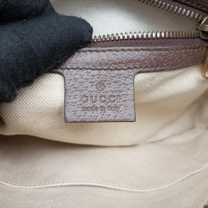 Pre-owned Gucci Ophidia Beige×Brown PVC coated canvas×leather 574796 bum bag/waist bag | stylenewstar