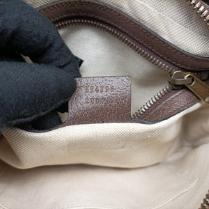 Pre-owned Gucci Ophidia Beige×Brown PVC coated canvas×leather 574796 bum bag/waist bag | stylenewstar