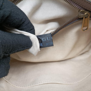 Pre-owned Gucci Ophidia Beige×Brown PVC coated canvas×leather 574796 bum bag/waist bag | stylenewstar