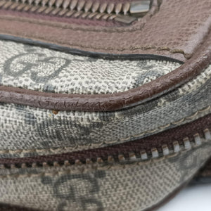 Pre-owned Gucci Ophidia Beige×Brown PVC coated canvas×leather 574796 bum bag/waist bag | stylenewstar