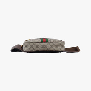 Pre-owned Gucci Ophidia Beige×Brown PVC coated canvas×leather 574796 bum bag/waist bag | stylenewstar