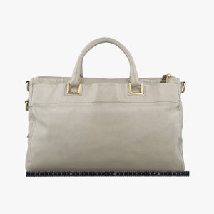 Vintage Prada Soft Top Gray Leather  handbag | stylenewstar