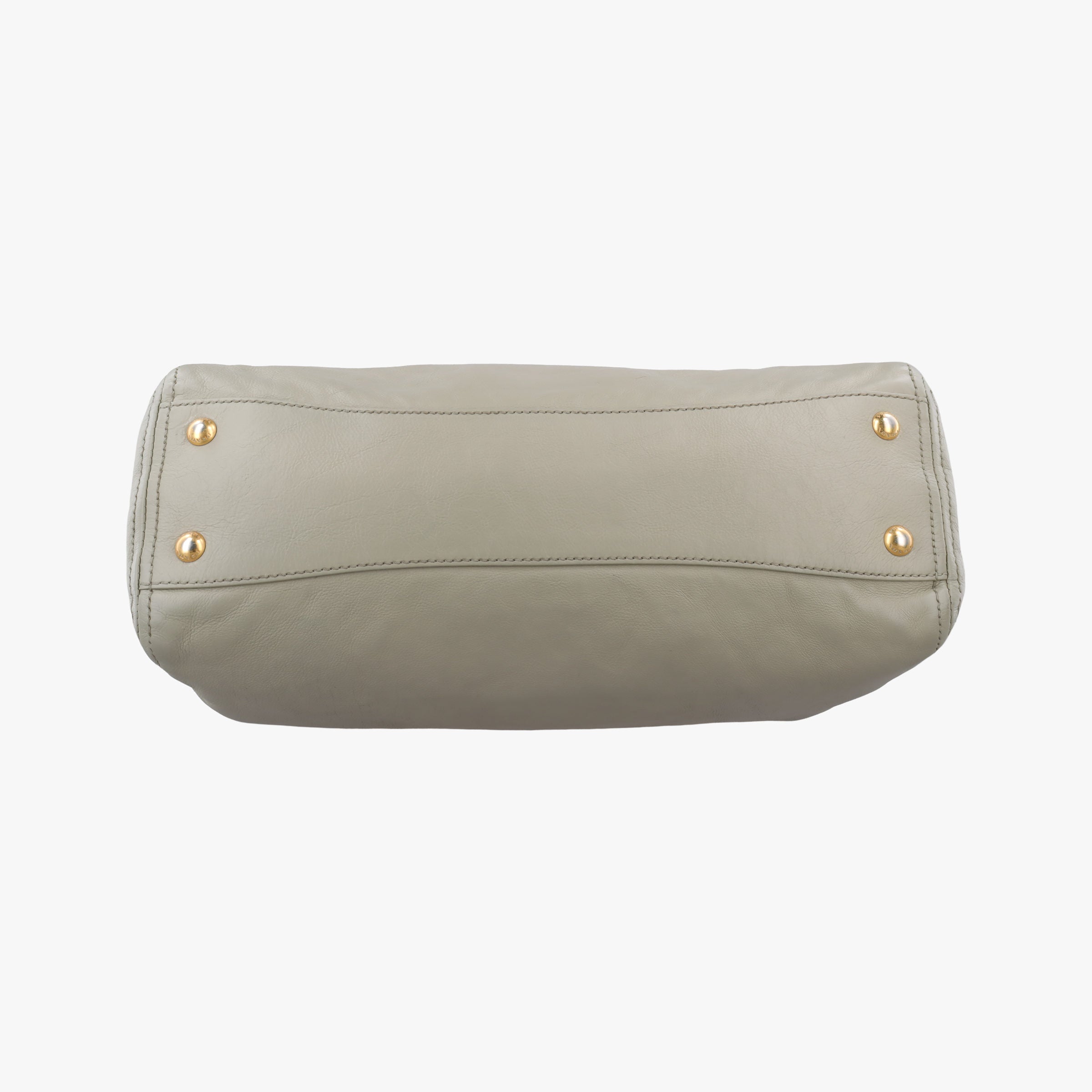 Vintage Prada Soft Top Gray Leather  handbag | stylenewstar