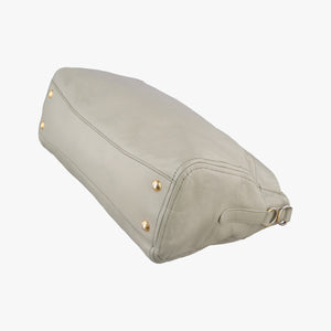 Vintage Prada Soft Top Gray Leather  handbag | stylenewstar
