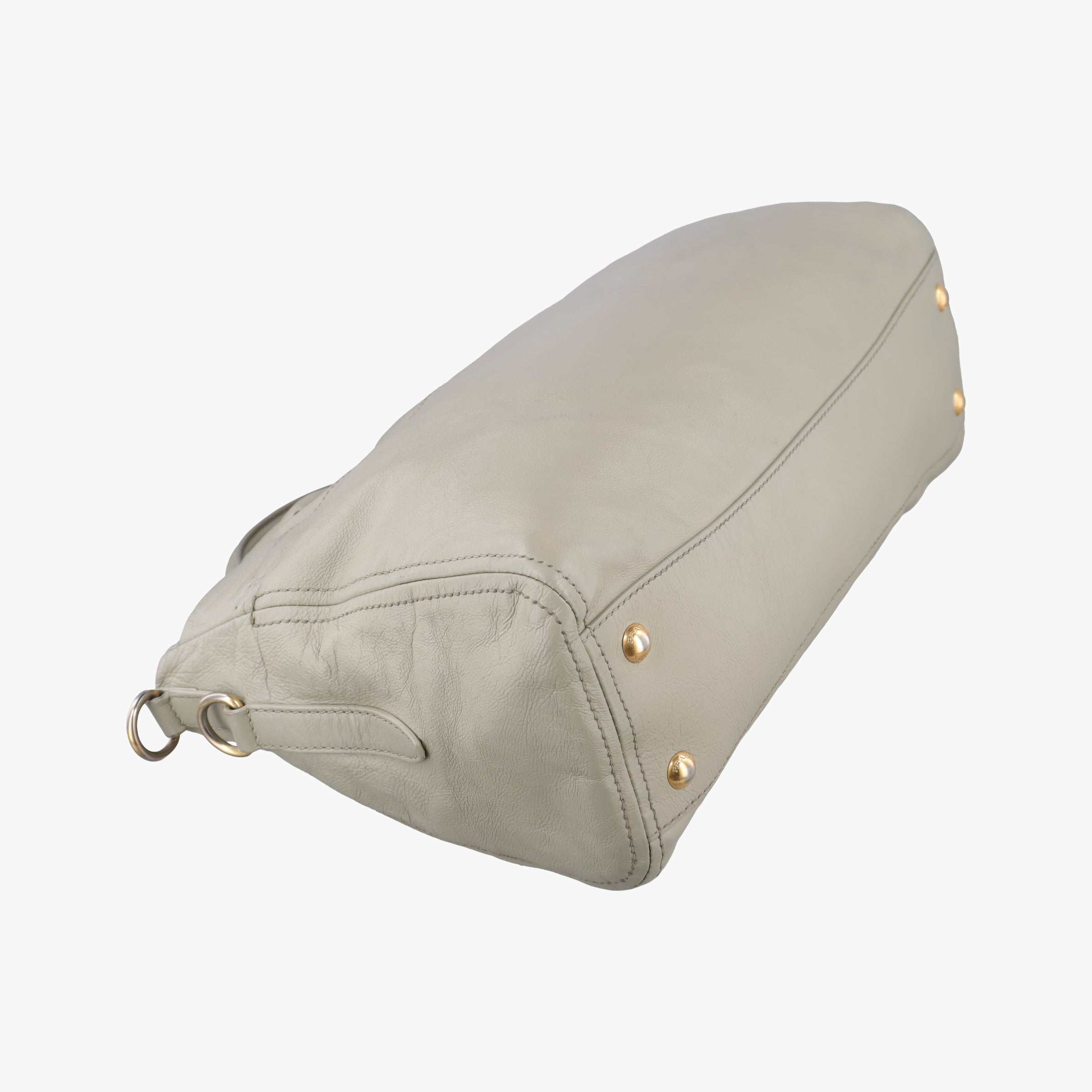 Vintage Prada Soft Top Gray Leather  handbag | stylenewstar