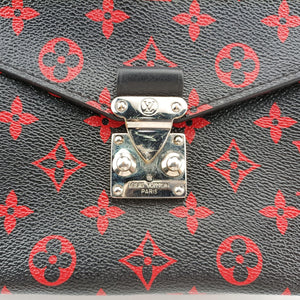 Secondhand Louis Vuitton Pochette Metis MM Noir×ROUGE Monogram Infrarouge M41462 shoulderbag | stylenewstar