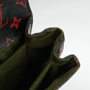 Secondhand Louis Vuitton Pochette Metis MM Noir×ROUGE Monogram Infrarouge M41462 shoulderbag | stylenewstar