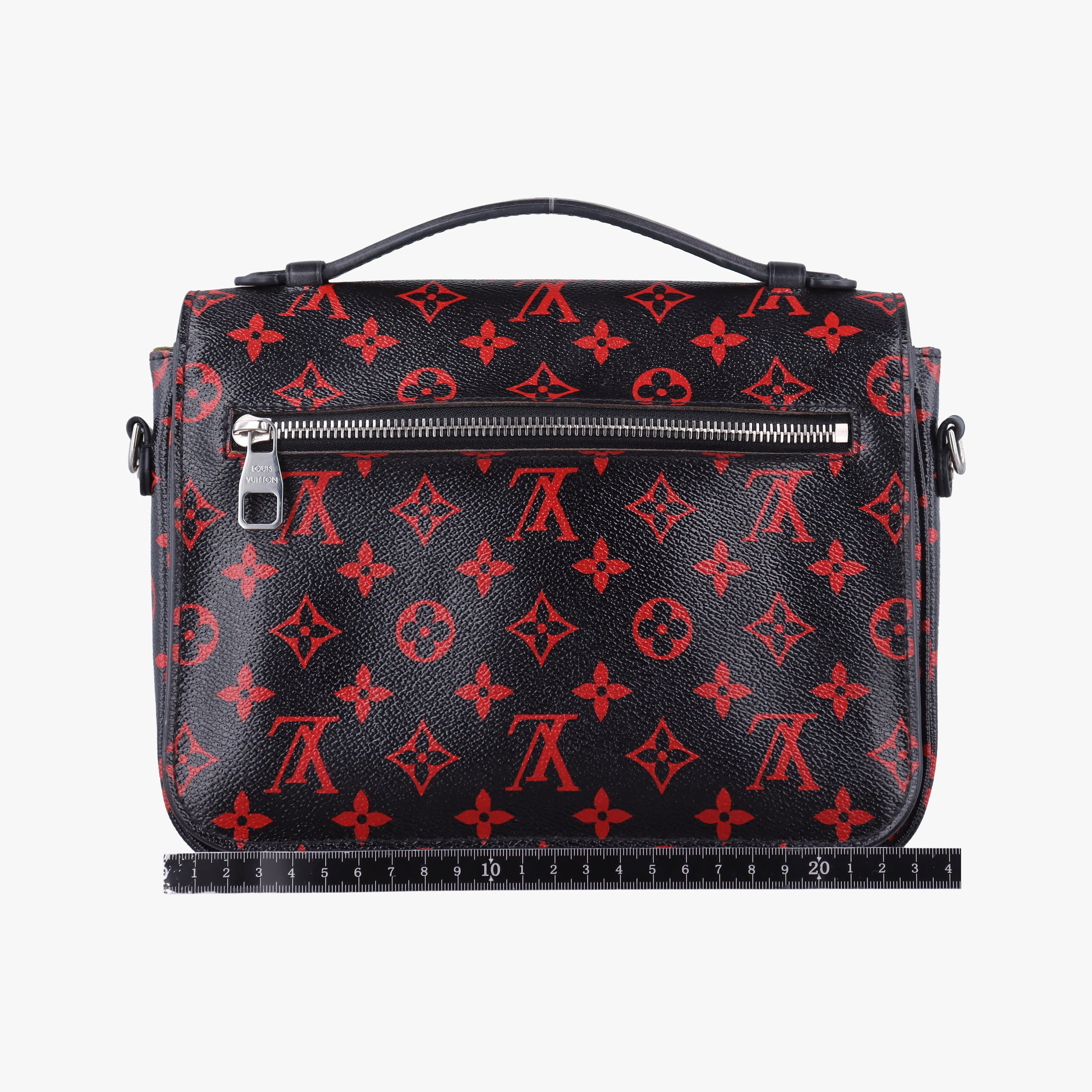 Secondhand Louis Vuitton Pochette Metis MM Noir×ROUGE Monogram Infrarouge M41462 shoulderbag | stylenewstar