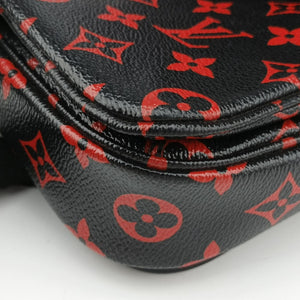 Secondhand Louis Vuitton Pochette Metis MM Noir×ROUGE Monogram Infrarouge M41462 shoulderbag | stylenewstar