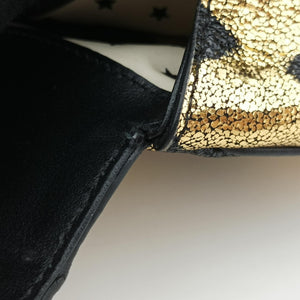 Vintage Gucci Metallic Crackle Golden×black Leather 605112 bum bag/waist bag | stylenewstar