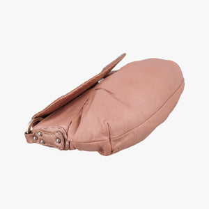 Pre-owned Fendi selleria flap Pink Leather 8BR356 shoulderbag | stylenewstar