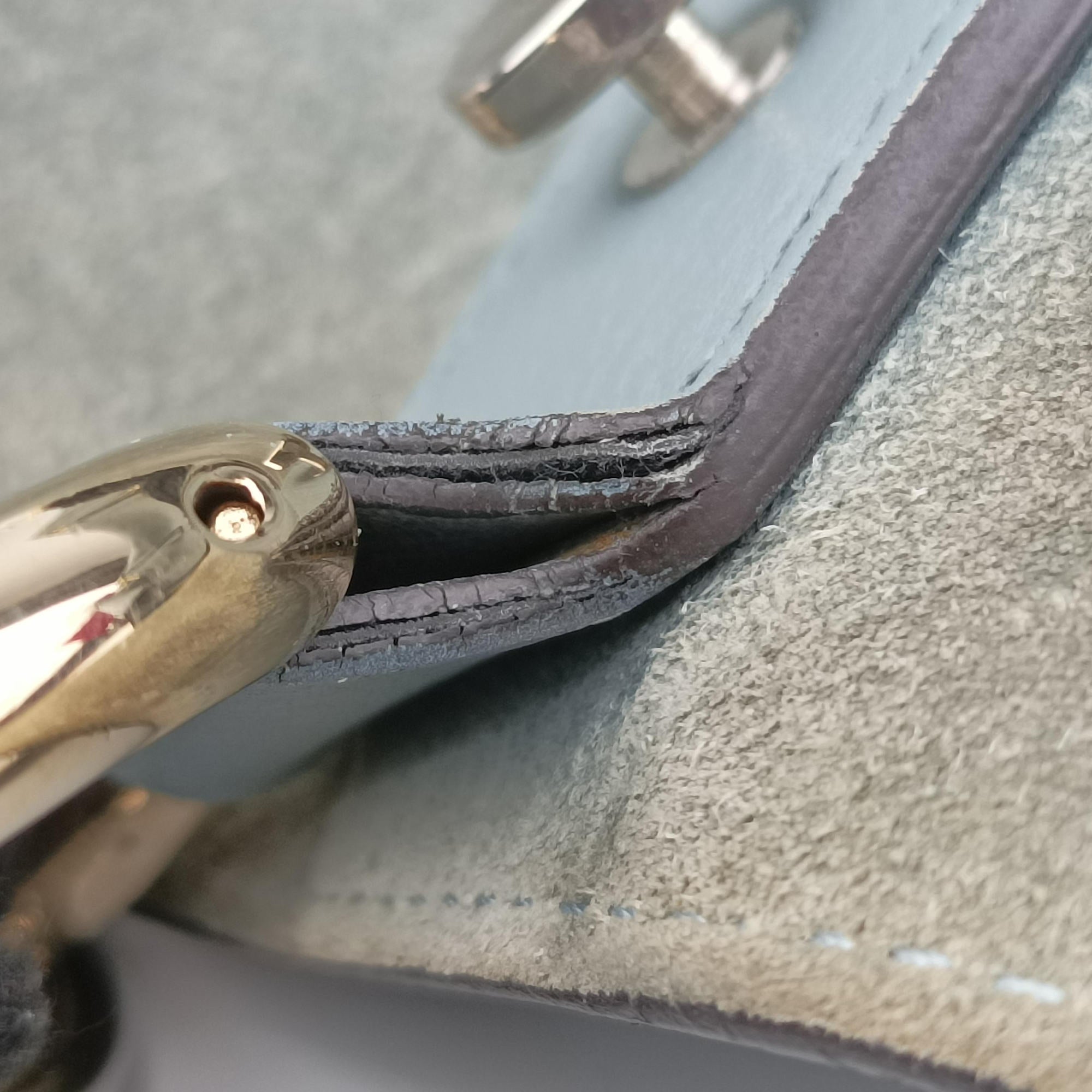 Pre-owned Chloe FAYE DAY Blue Leather  shoulderbag | stylenewstar