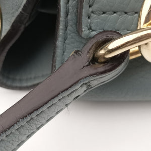 Pre-owned Chloe FAYE DAY Blue Leather  shoulderbag | stylenewstar