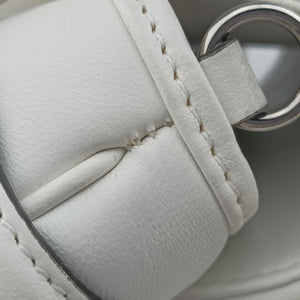 Pre-owned Gucci Horsebit White Leather 764339 shoulderbag | stylenewstar