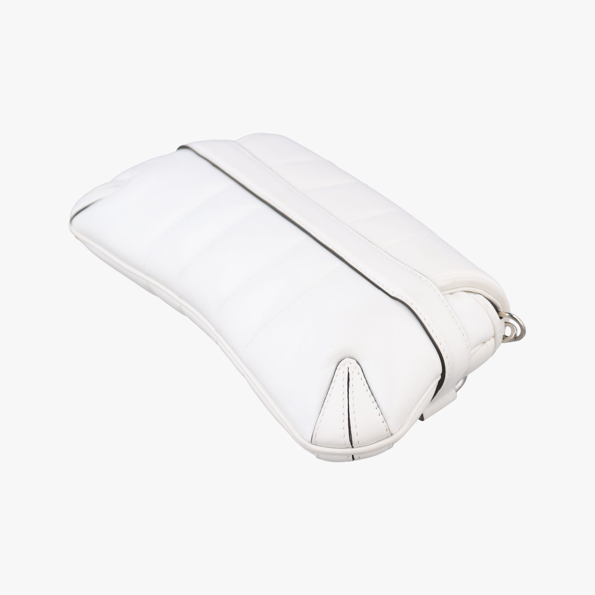 Pre-owned Gucci Horsebit White Leather 764339 shoulderbag | stylenewstar
