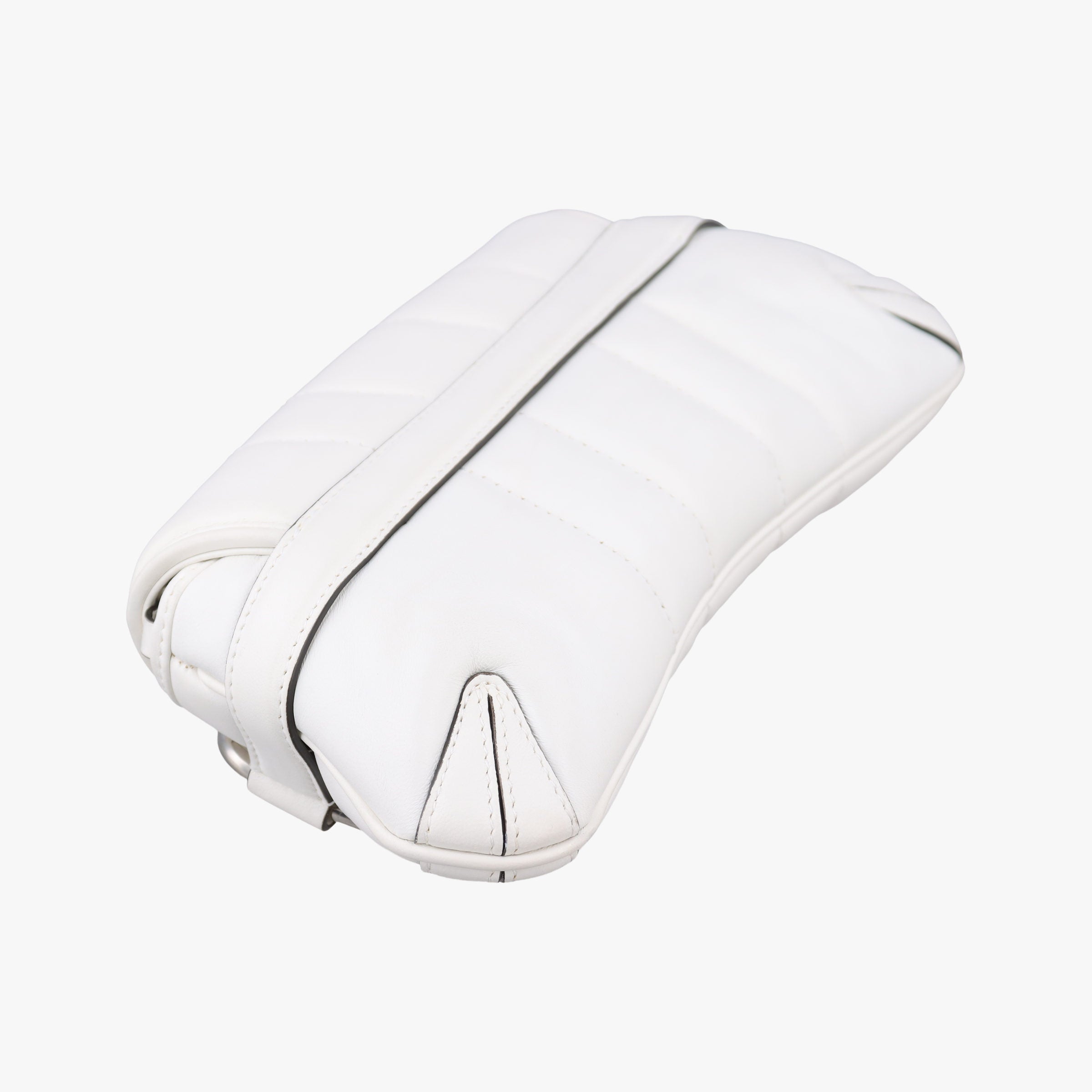 Pre-owned Gucci Horsebit White Leather 764339 shoulderbag | stylenewstar