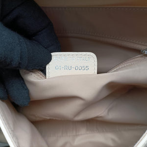 Pre-owned Christian Dior D charm ivory Leather  handbag | stylenewstar
