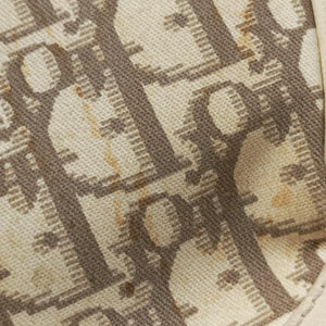 Pre-owned Christian Dior Trotter Flower Line Ivory×Beige×Multicolor Canvas × Leather  handbag | stylenewstar
