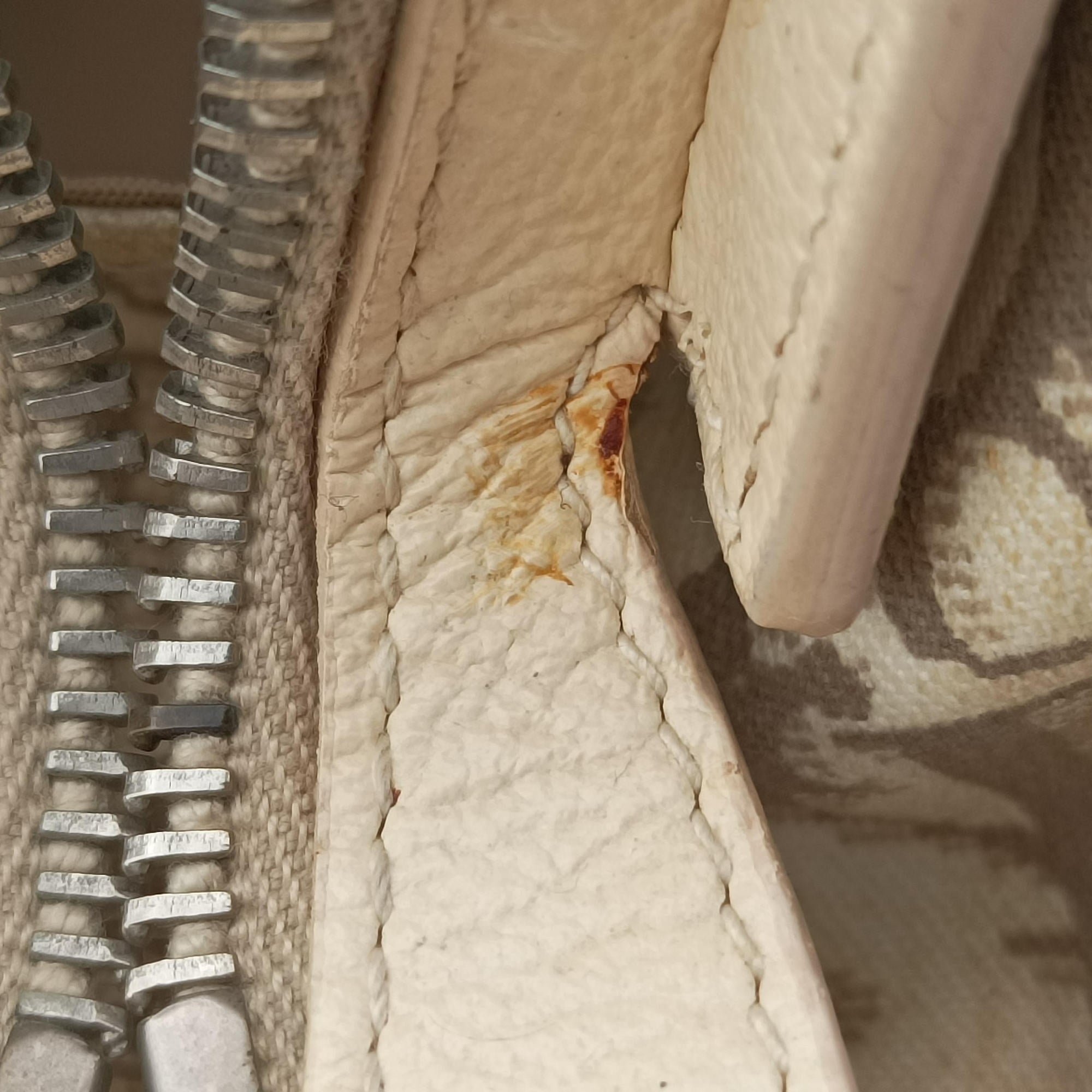 Pre-owned Christian Dior Trotter Flower Line Ivory×Beige×Multicolor Canvas × Leather  handbag | stylenewstar