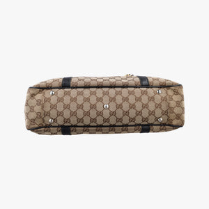 Pre-owned Gucci GG Canvas GG Twins Beige × Black Canvas×Leather 232957 handbag | stylenewstar