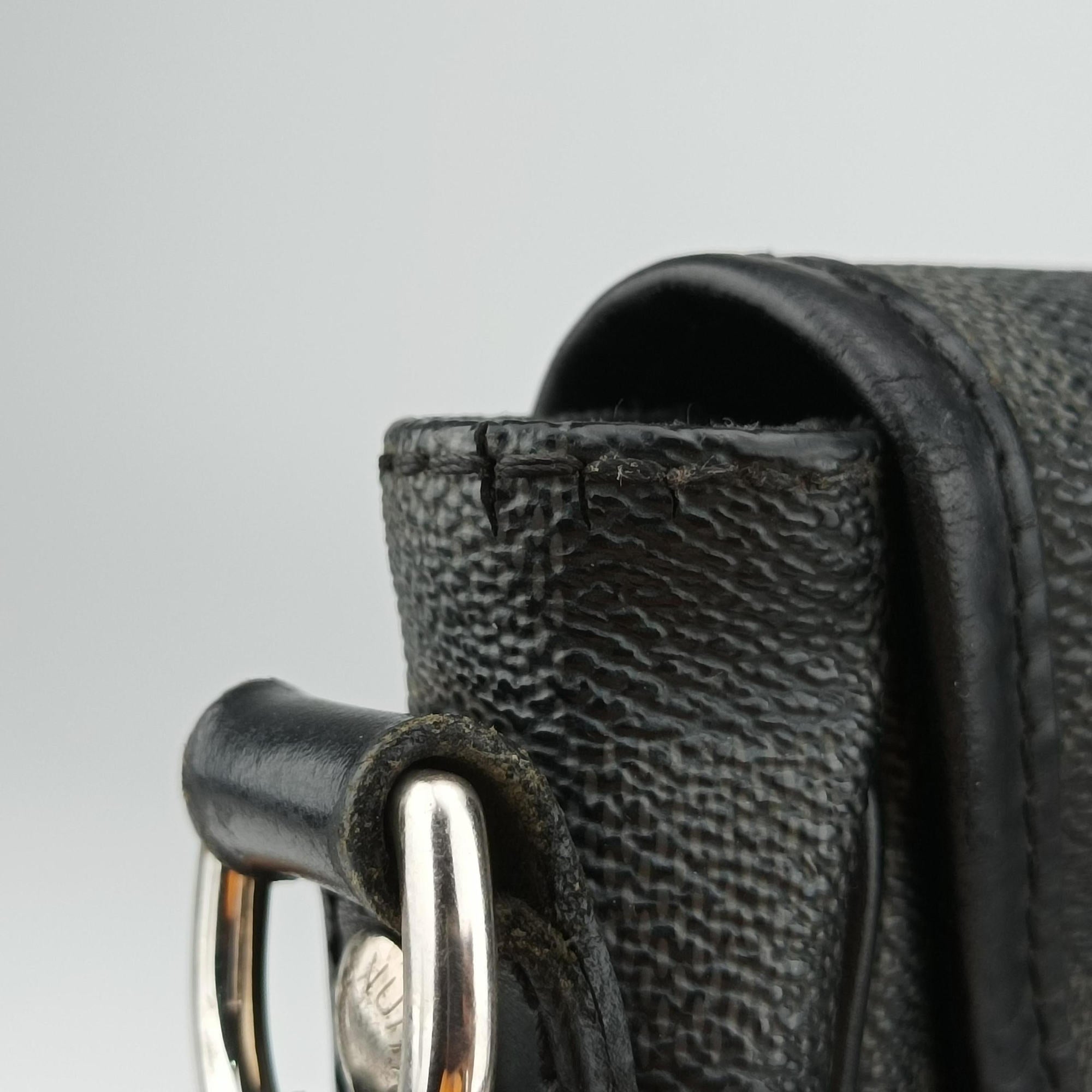 Pre-owned Louis Vuitton DANIEL MM Noir Damier GRAPHITE N58029 shoulderbag | stylenewstar