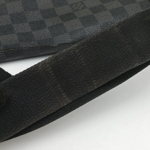 Pre-owned Louis Vuitton DANIEL MM Noir Damier GRAPHITE N58029 shoulderbag | stylenewstar