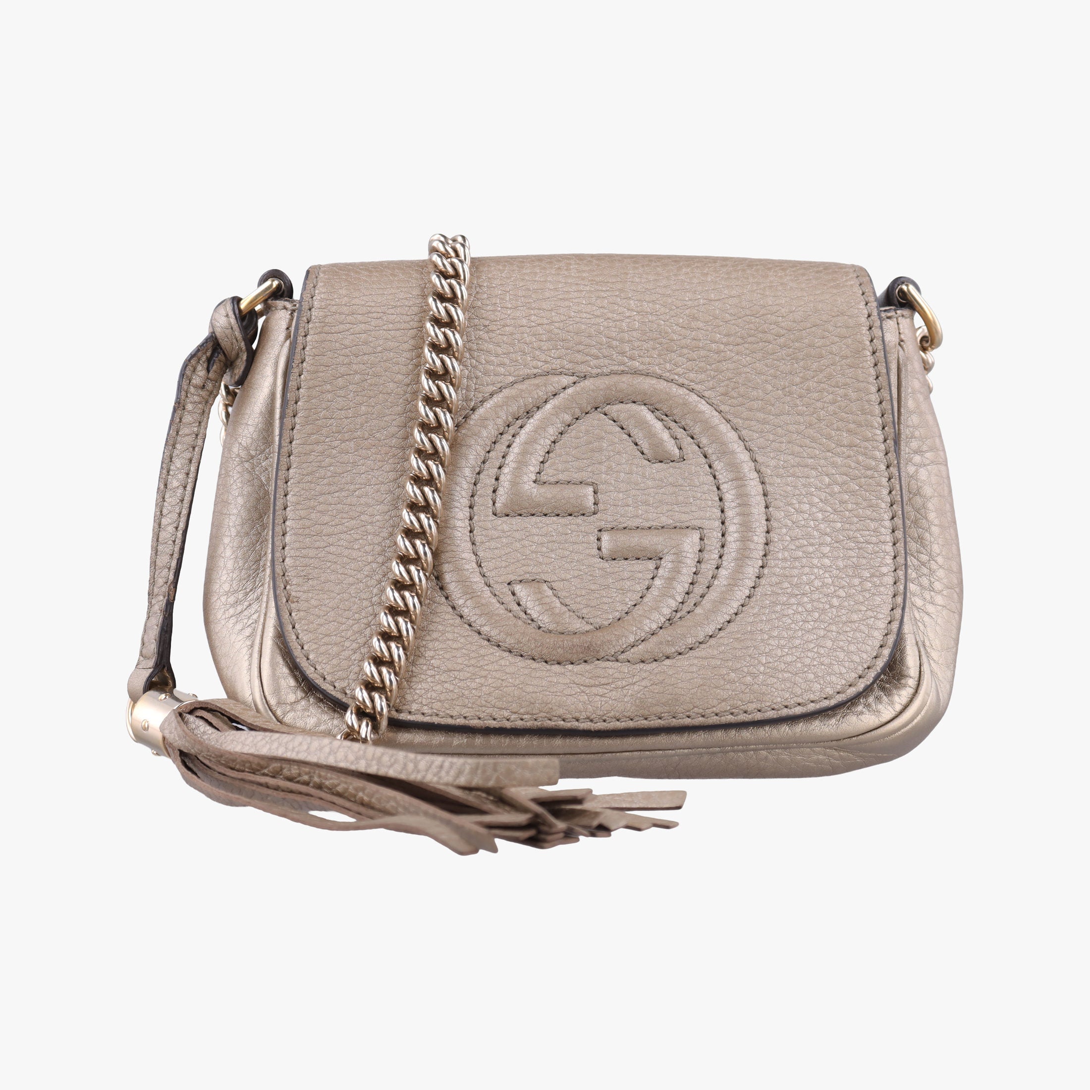 Secondhand Gucci Soho Golden Leather 323190 shoulderbag | stylenewstar