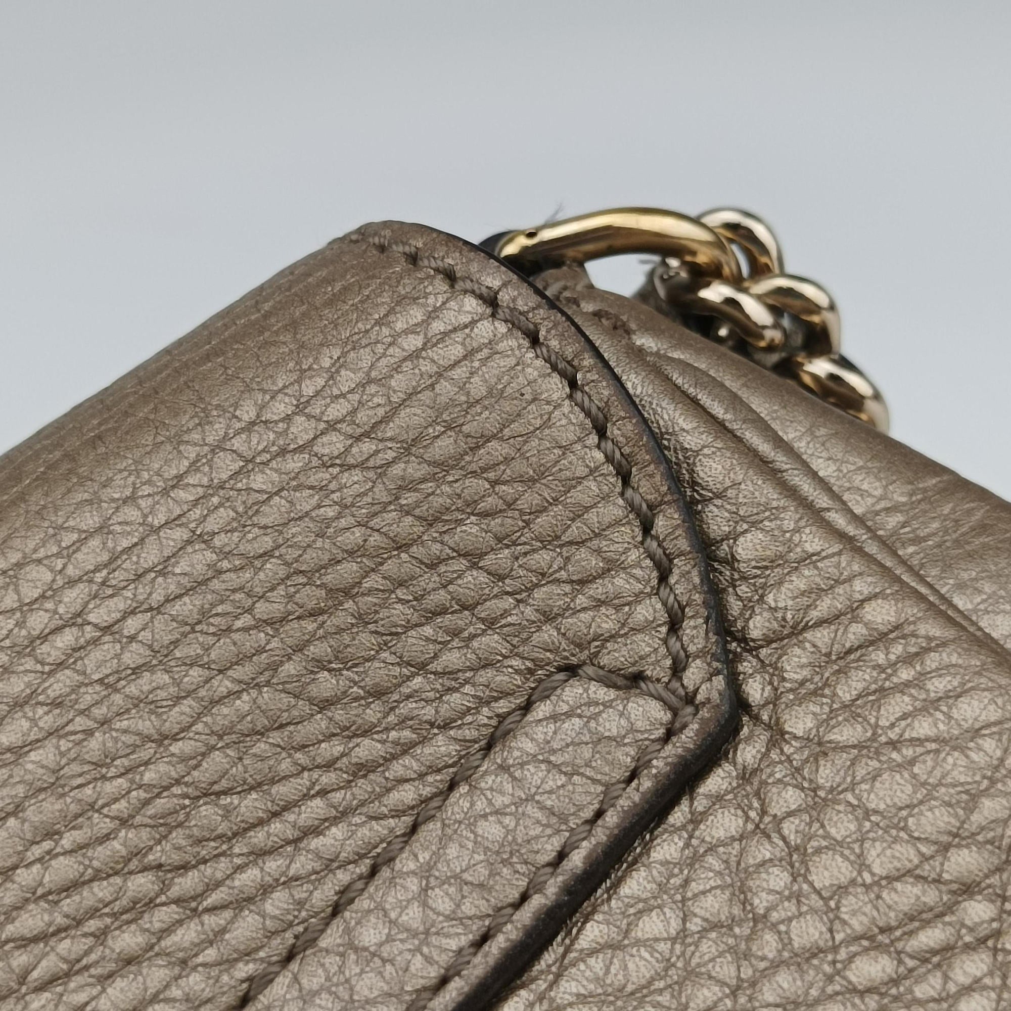 Secondhand Gucci Soho Golden Leather 323190 shoulderbag | stylenewstar