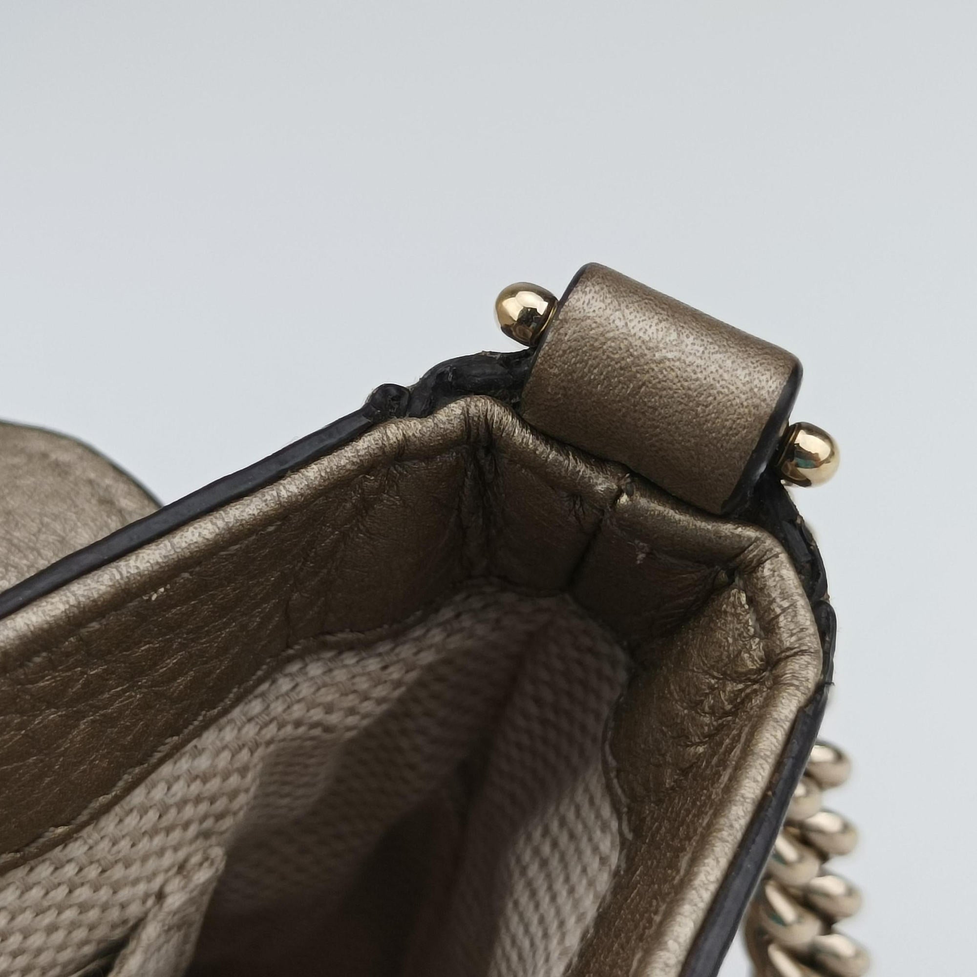 Secondhand Gucci Soho Golden Leather 323190 shoulderbag | stylenewstar
