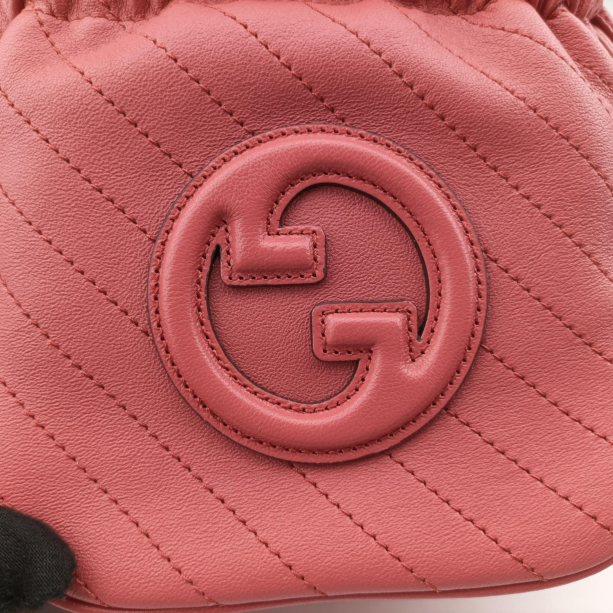 Pre-owned Gucci Blondie Pink Leather 760313 shoulderbag | stylenewstar