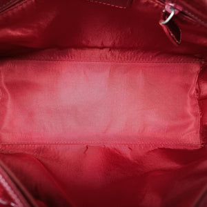 Pre-owned Christian Dior Lady Dior Red Patent  shoulderbag | stylenewstar