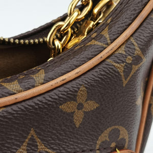 Pre-owned Louis Vuitton LOOP Brown×Beige Monogram Canvas M81098 shoulderbag | stylenewstar