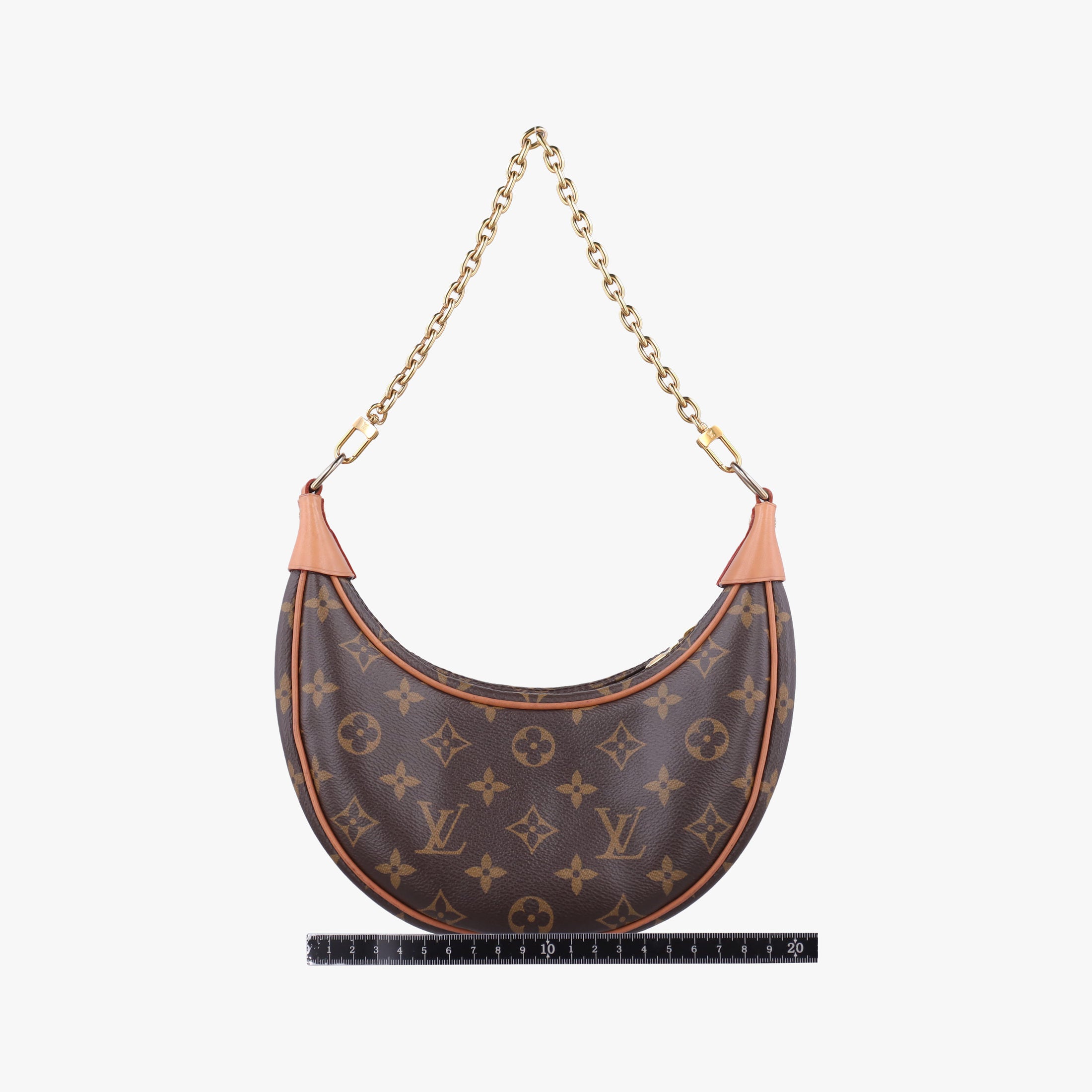 Pre-owned Louis Vuitton LOOP Brown×Beige Monogram Canvas M81098 shoulderbag | stylenewstar