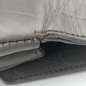 Pre-owned Yves Saint Laurent COLLEGE Grey Leather 428101 shoulderbag | stylenewstar