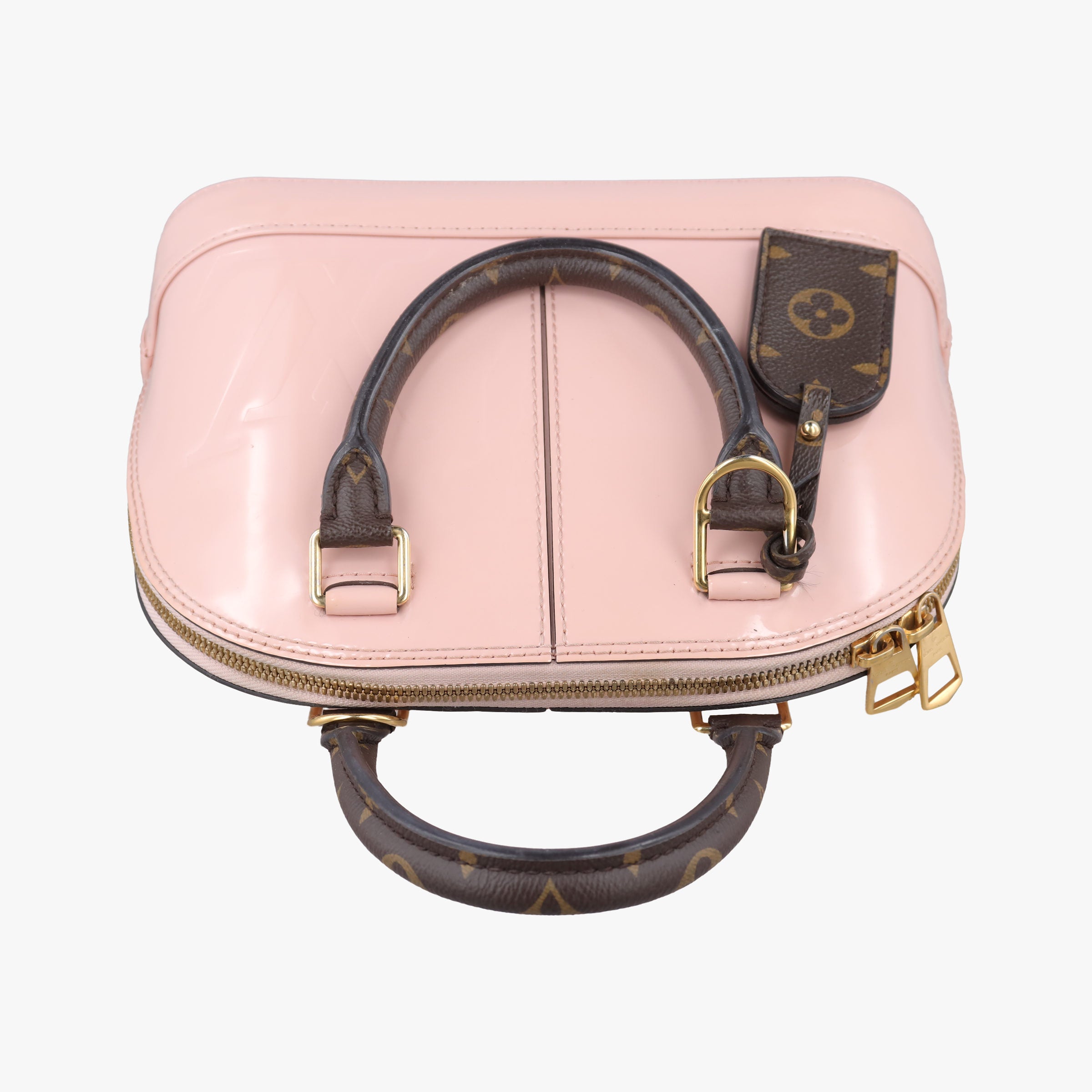 Secondhand Louis Vuitton Alma BB ROSE BALLERIN Vernis M51949 shoulderbag | stylenewstar